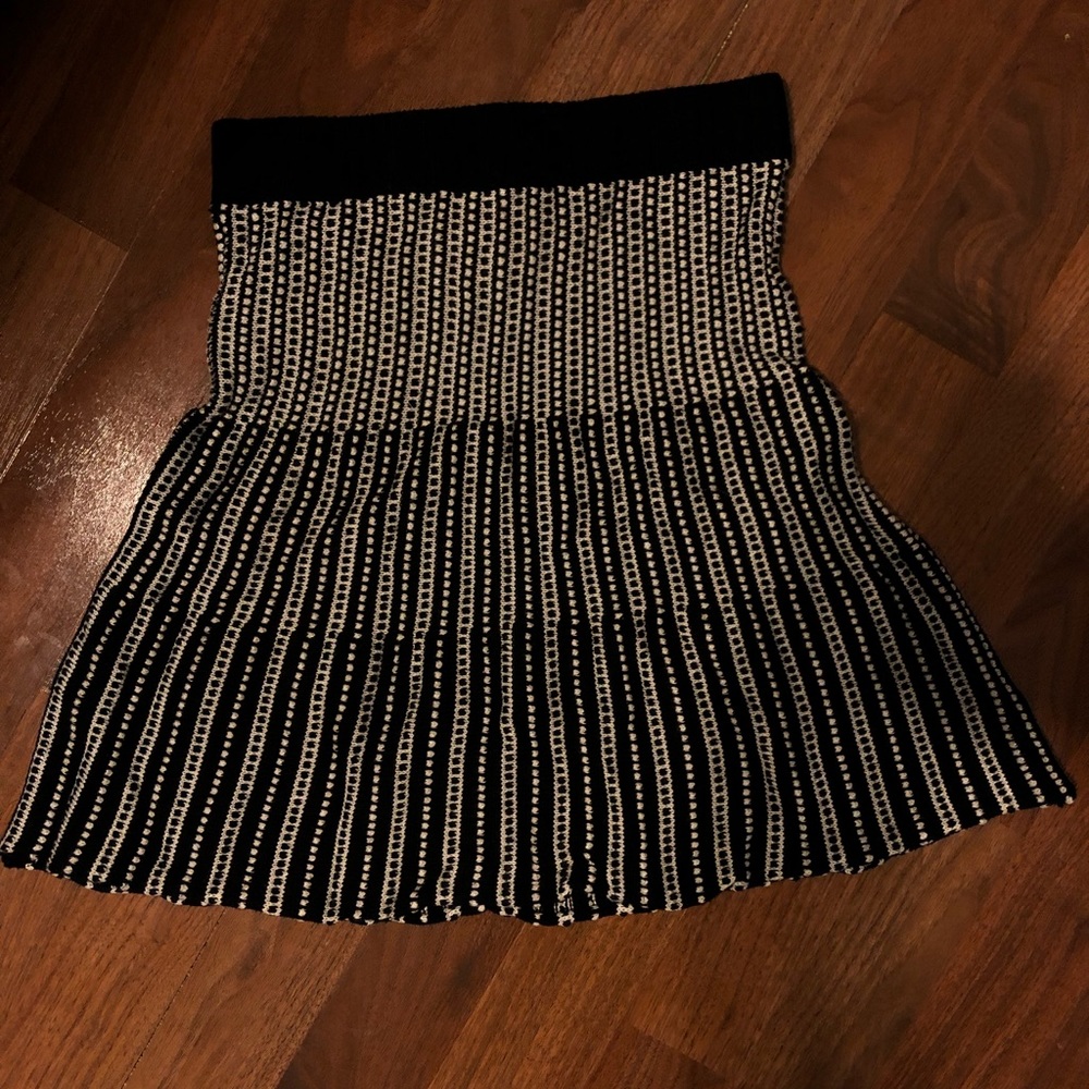 A-line B&W skirt